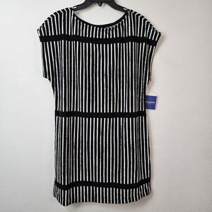 Terry Cloth Swim Cover Up by Marimekko For Target Medium Black & White NWT